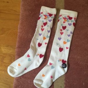 BNWT Heart Pattern Socks